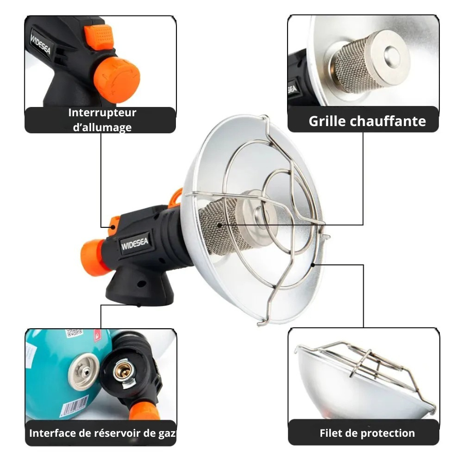 chauffage de camping portable widesea caractéristiques