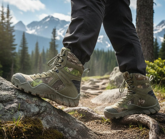 chaussure de randonnée homme haute vue de profil