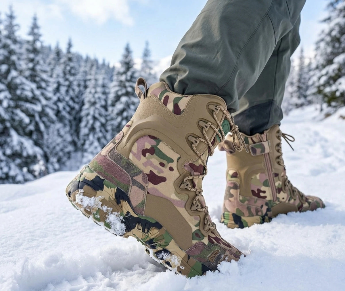 chaussure de randonnée neige vue de profil
