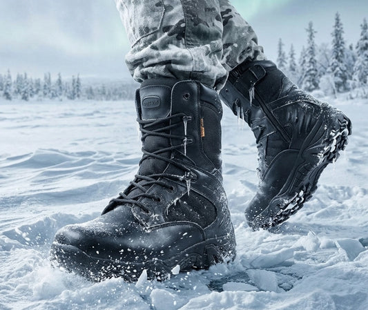 chaussure militaire grand froid en situation