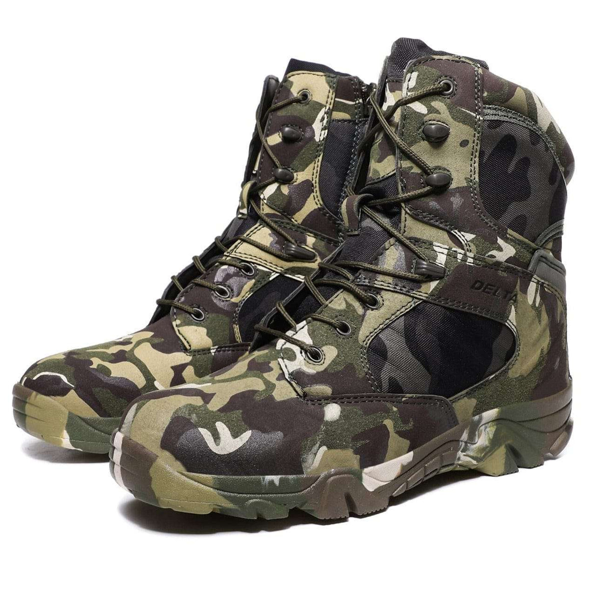 chaussure militaire hiver coloris camouflage