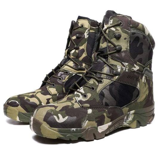 chaussure militaire hiver coloris camouflage