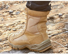 Chaussure militaire sable vue de dessus