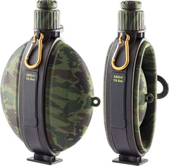 gourde militaire silicone enroulée compacte