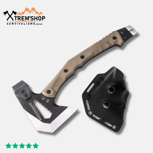 hache tactique de survie hx avec étui