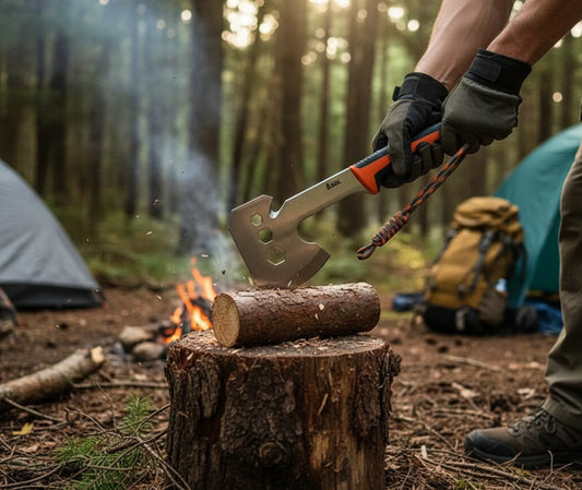 hache de survie sol stoke camp hatchet vue de profil