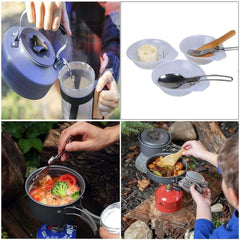 kit de cuisine aluminium militaire pièces détaillées