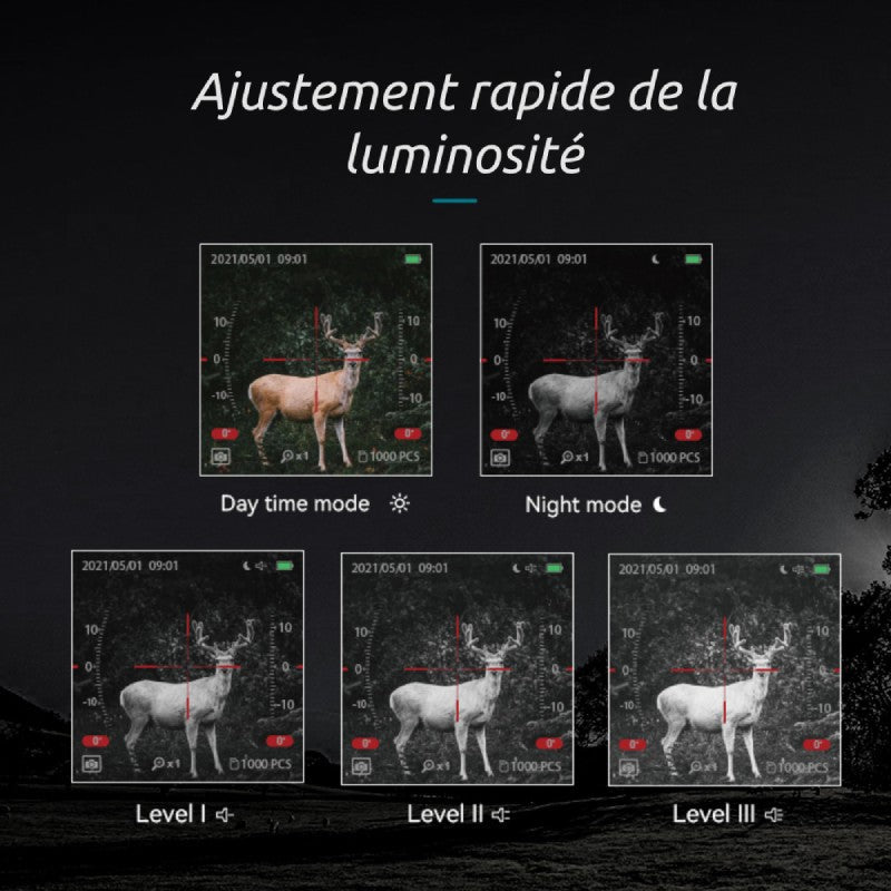 monoculaire vision nocturne chasse nv500 en main