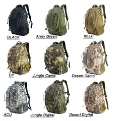 sac à dos camouflage militaire vue de dos