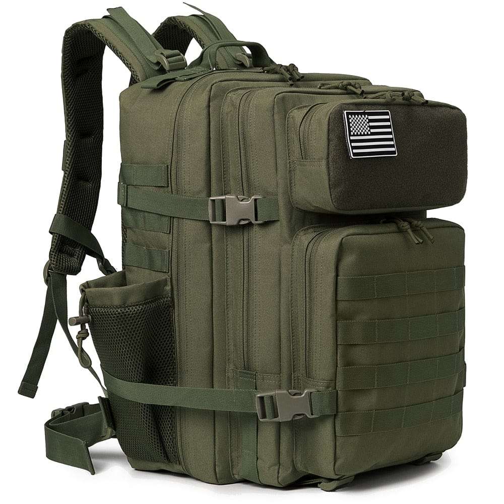 Sac à dos de survie 50L vert militaire détails