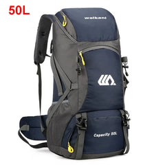 sac à dos de voyage 50l imperméable coloris bleu