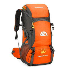 sac à dos de voyage 50l imperméable coloris orange
