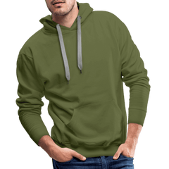 sweat-shirt à capuche survivalisme homme coloris vert olive dos