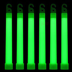 10 bâtons fluorescents de survie coloris variés