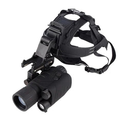 monoculaire vision nocturne militaire nvx3 avec serre-tête vue de trois quarts
