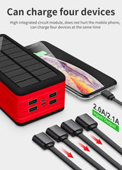 batterie solaire de secours 2 en 1 ports usb