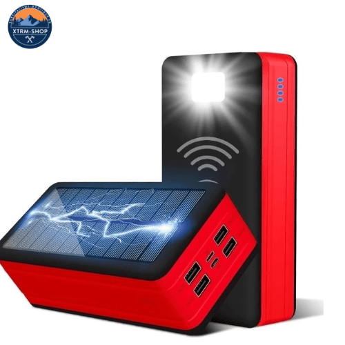 batterie solaire de secours 2 en 1 en charge