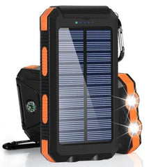 Batterie solaire de randonnée coloris orange