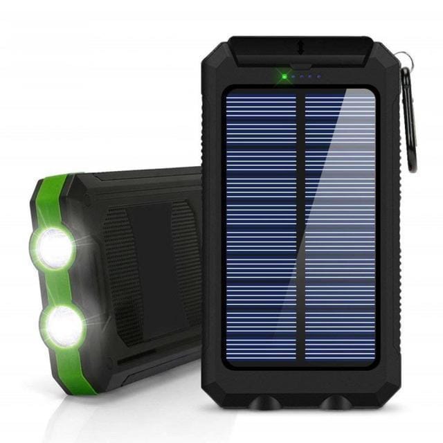 Batterie solaire de randonnée coloris vert