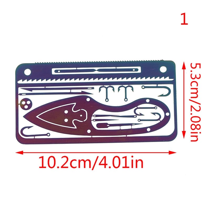 carte de survie 17 en 1 modèle 2