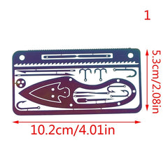 carte de survie 17 en 1 modèle 2