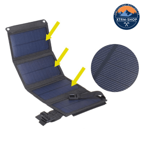 chargeur solaire en charge au soleil