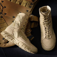 chaussure de marche homme sable vue d'ensemble