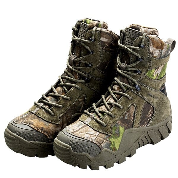 chaussure de randonnée homme haute coloris camouflage