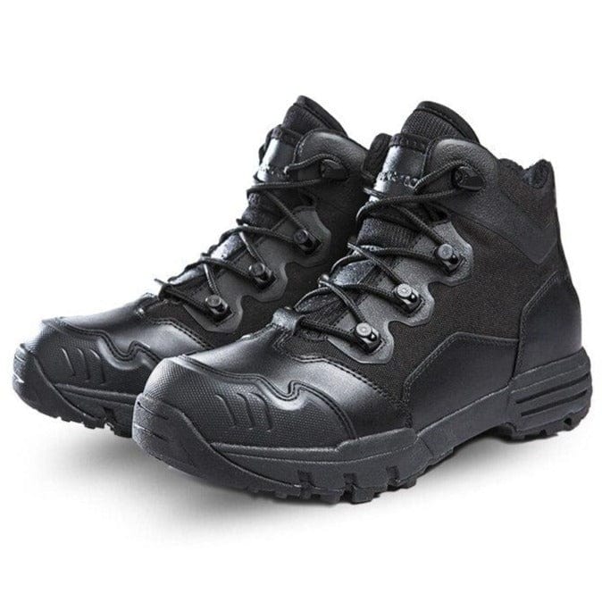 chaussure militaire homme coloris noir mi-haute