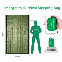couverture de survie randonnée coloris vert