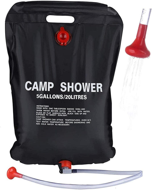 douche naturelle de survie vue de face
