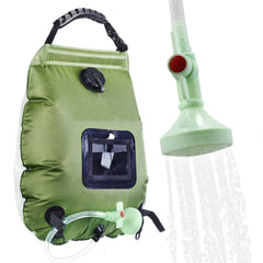 douche solaire de trekking vue de face