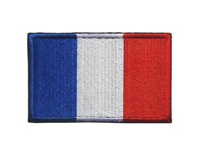 écusson armée française fluorescent attache velcro