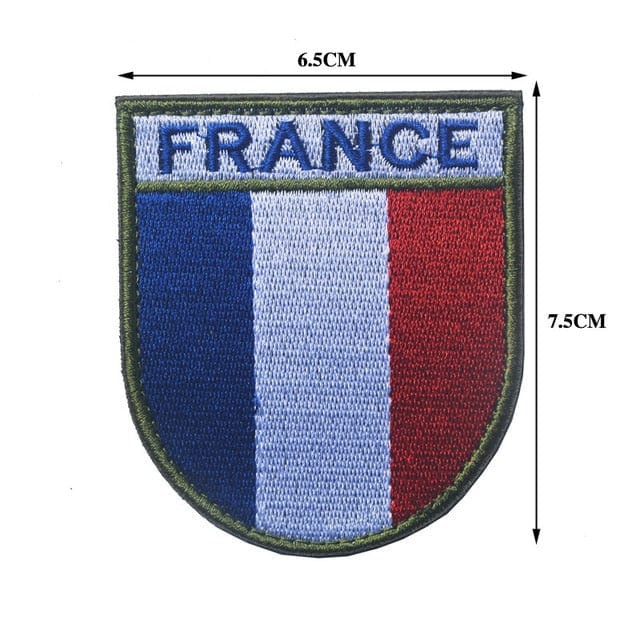 écusson armée française fluorescent modèle 8