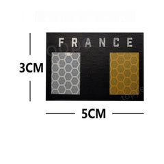 écusson armée française fluorescent vue d'ensemble