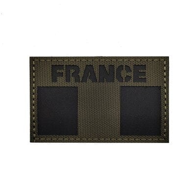 écusson armée française fluorescent détail brodé