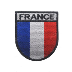 écusson drapeau france modèle 16 format 6.5x7.5
