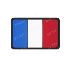 écusson drapeau france modèle 9 pvc 8x5