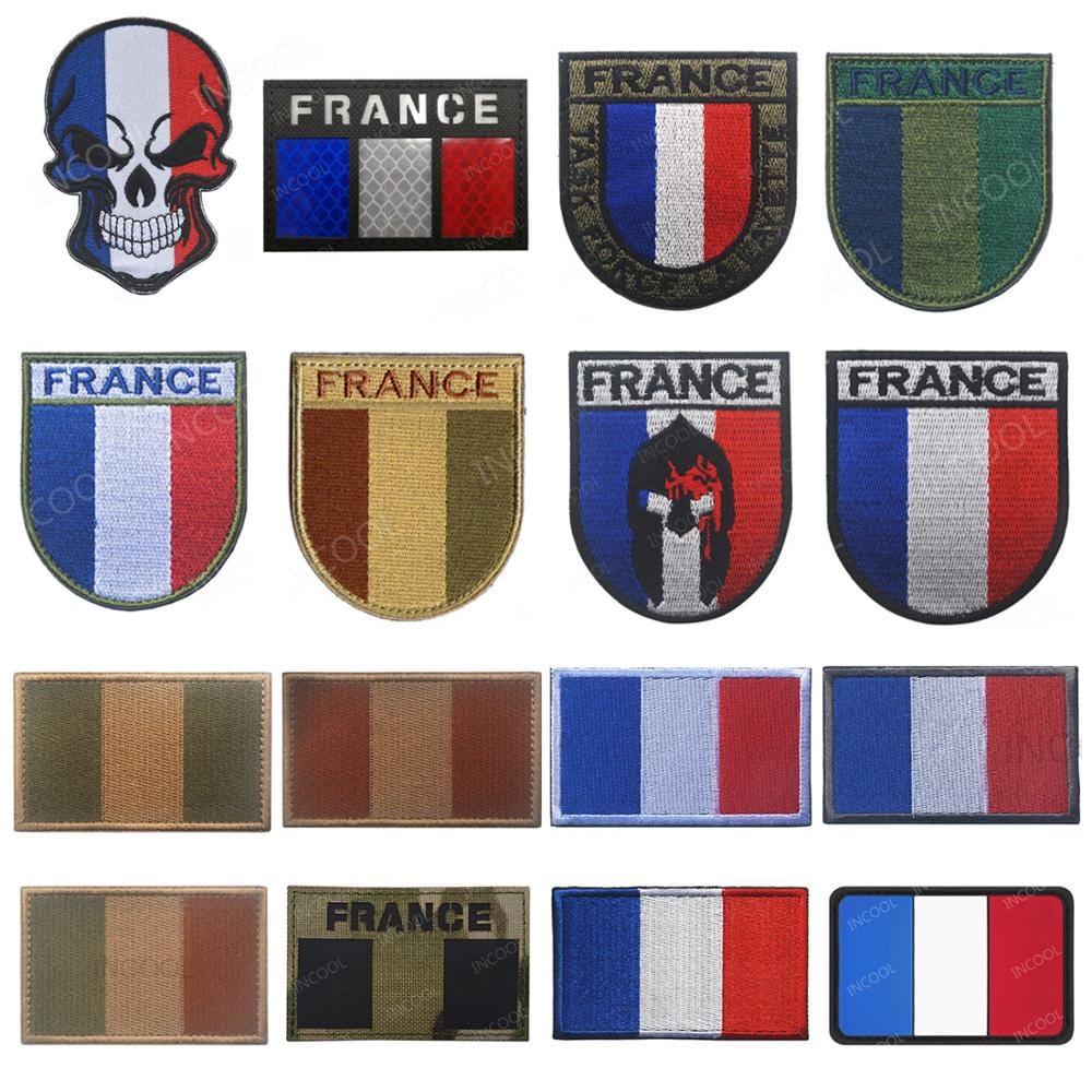 écusson drapeau france modèle 2