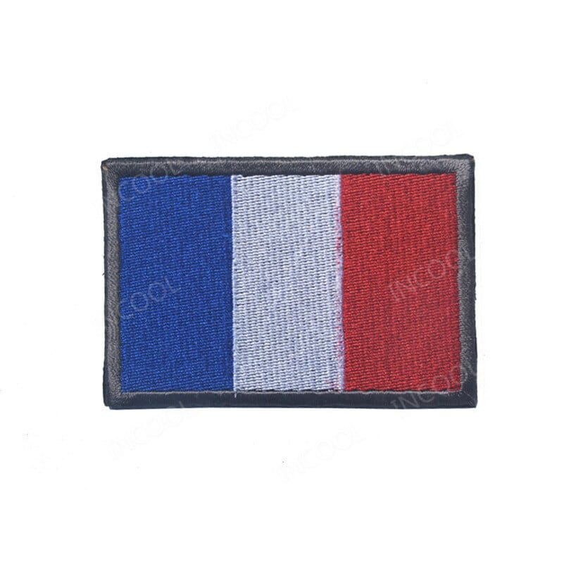 écusson drapeau france modèle 14 format 8x5