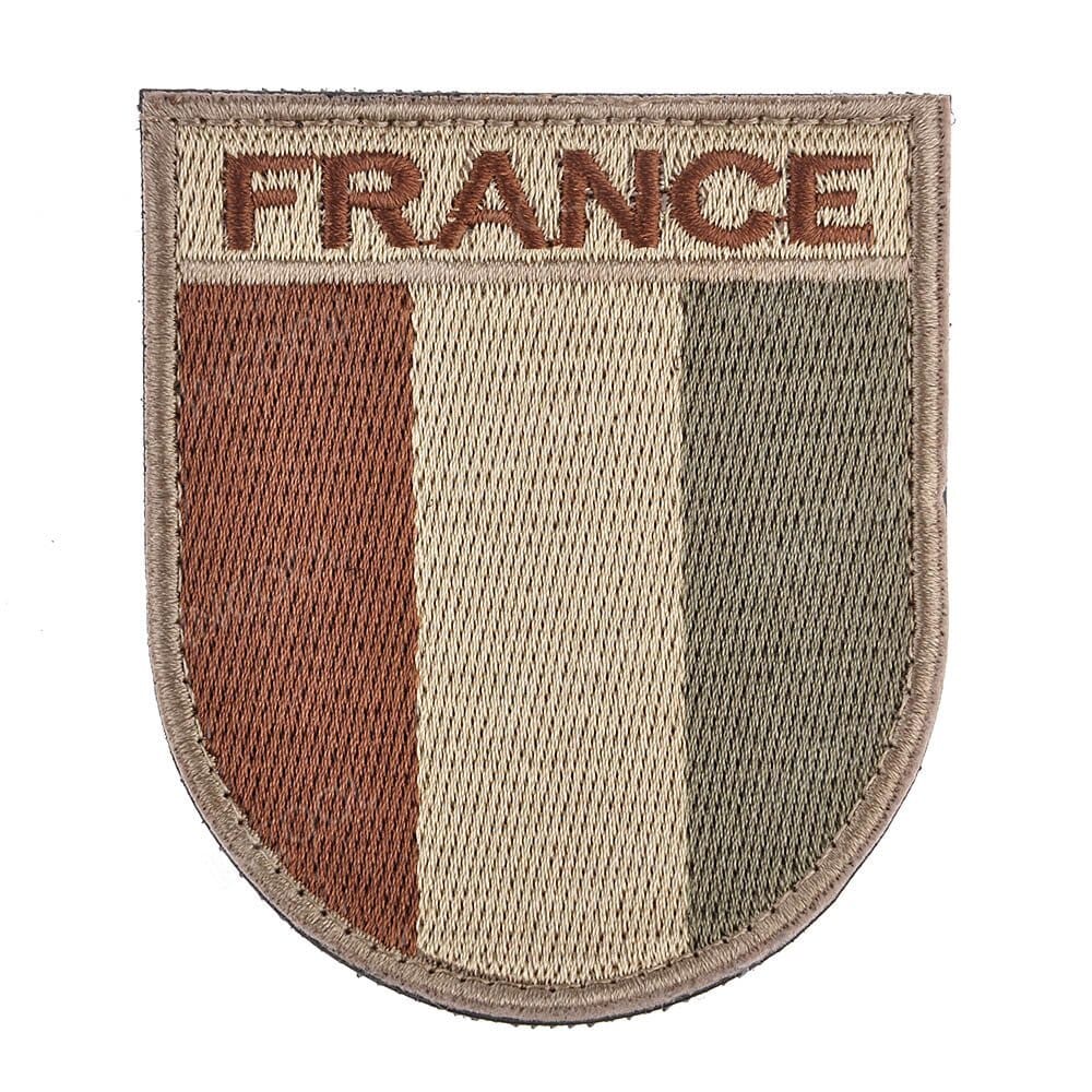 écusson drapeau france modèle 4 format 6.5x7.5