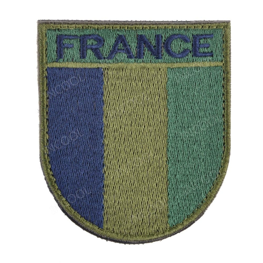 écusson drapeau france modèle 15 format 6.5x7.5