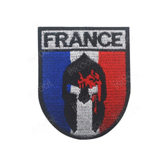 écusson drapeau france modèle 10 format 6.5x7.5