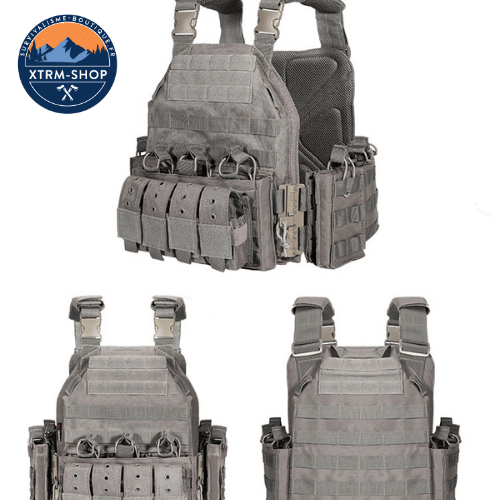 gilet tactique complet fin du monde détail des poches molle