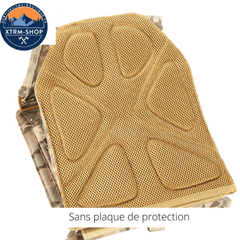 gilet tactique confort désert vue latérale
