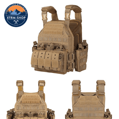 gilet tactique confort désert détail des poches molle