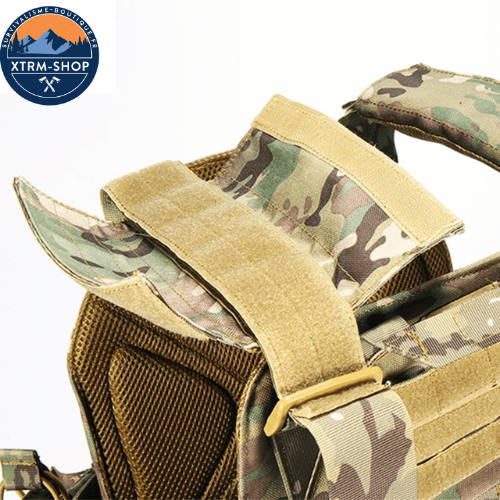 gilet tactique confort désert vue de dos