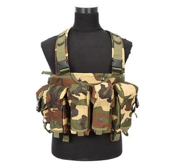 gilet tactique de combat coloris camouflage
