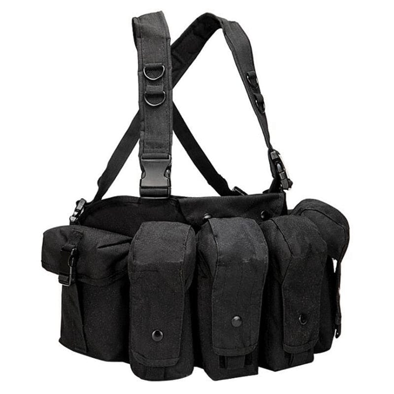 gilet tactique de combat coloris noir