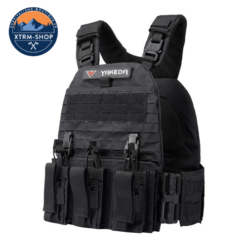 gilet tactique désert militaire vue de dos